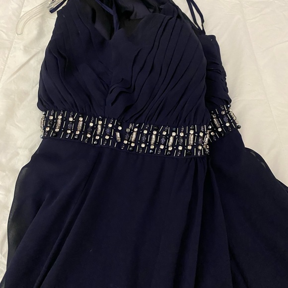 Navy Blue Formal Evening Dress Gown - Picture 16 of 16